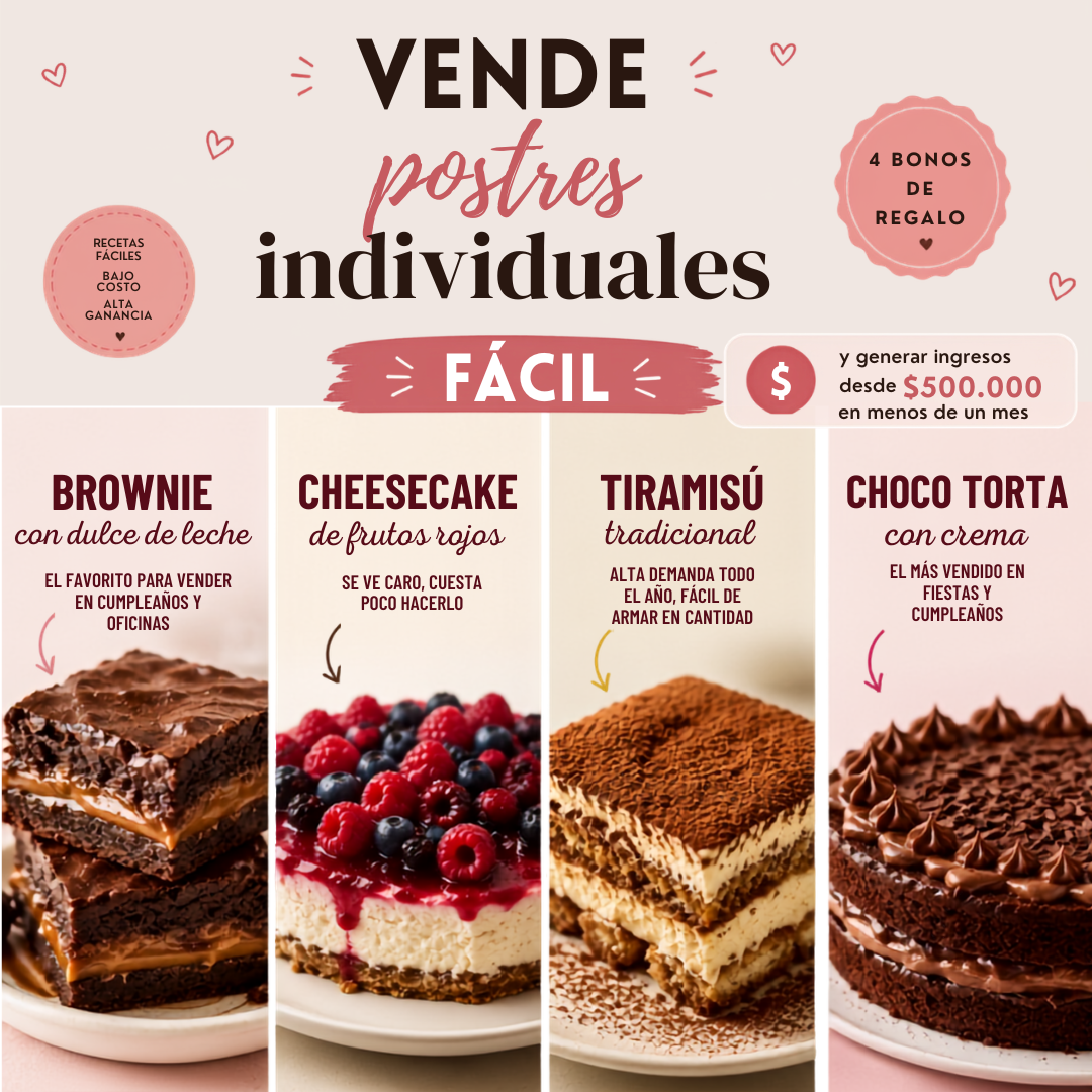 Postres en Vasito: Recetas Paso a Paso + Guía para Vender
